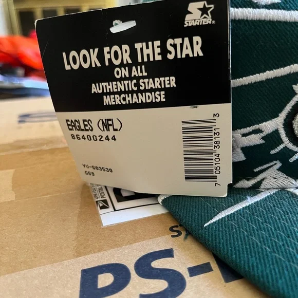 Philadelphia Eagles NFL Vintage Snapback Hat Pro Line Starter RARE - Picture 3 of 7